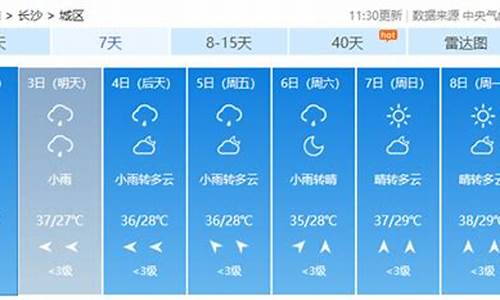 长沙近40天天气预报_湖南未来15天天气预报情况