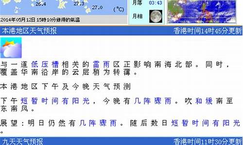 香港天气预报七天预报_天气预报一周天气香港查询结果最新消息