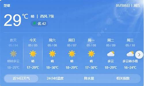 楚雄天气预报15天气_云南省楚雄天气预报15天